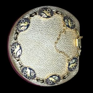 Vintage Oriental Damascene Bracelet